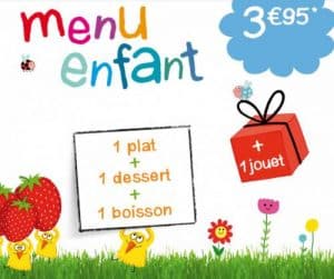 Beispiel Kindermenü Restaurantkette