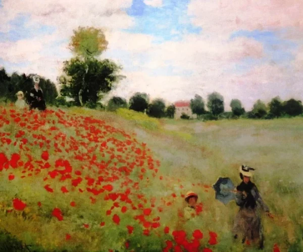 Das Mohnfeld bei Argenteuil - Claude Monet