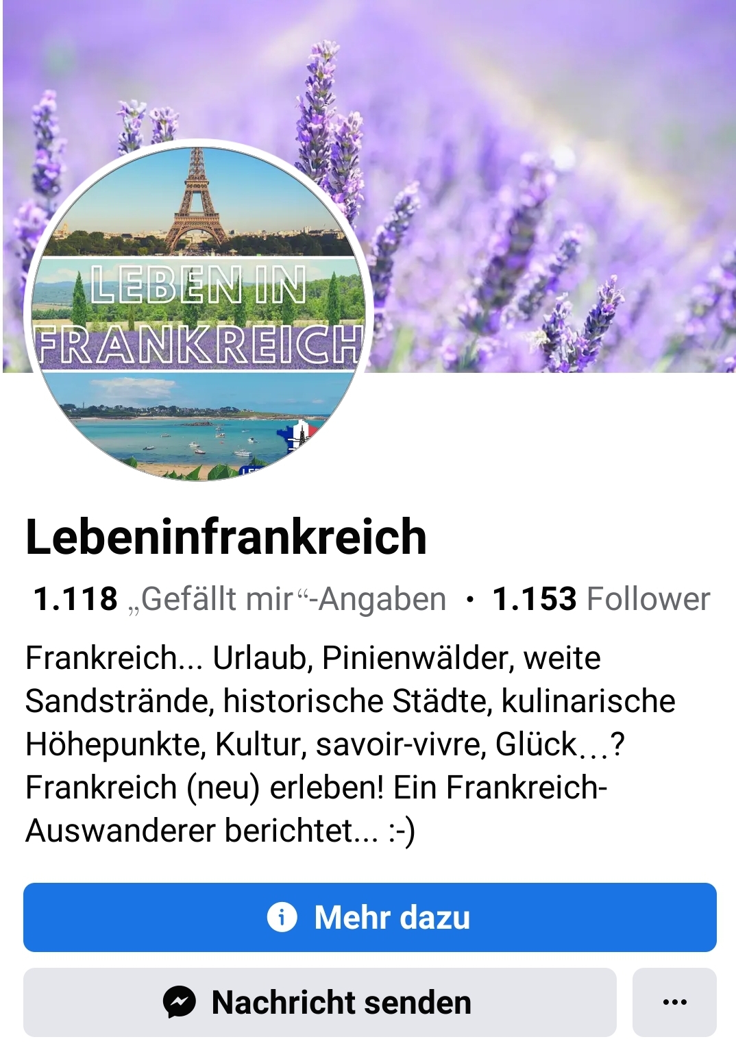Lebeninfrankreich auf Facebook